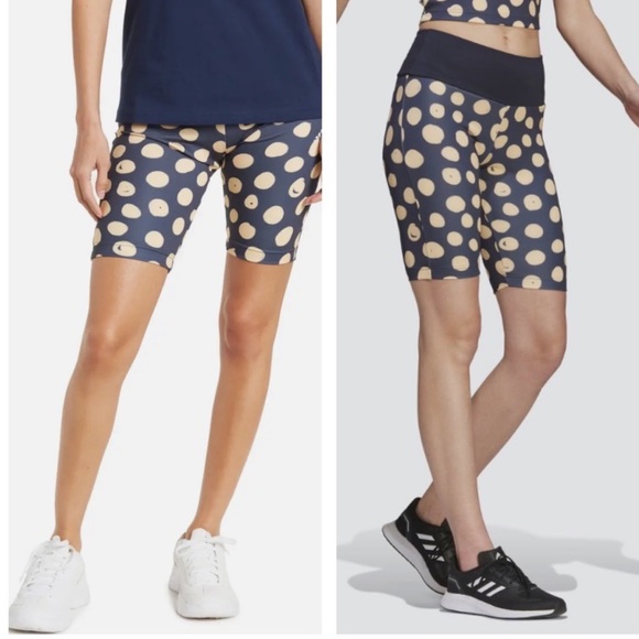 FINAL PRICE Adidas X Farm Rio Polka Dot Bike Shorts - Picture 3 of 9